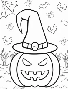 coloriage Halloween pour enfant gratuit
