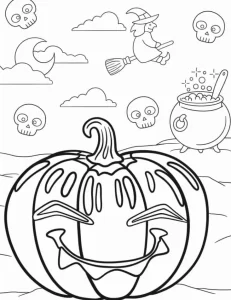 coloriage Halloween pour enfants à imprimer