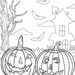coloriage Halloween à imprimer pour enfant de 7 ans