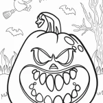 coloriage Halloween et découpage à imprimer