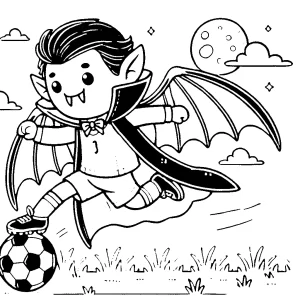 coloriage Halloween Vampire pour enfant de à imprimer