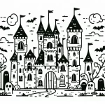 imprimer coloriage Halloween Vampire