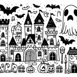 coloriage Halloween Vampire pour enfant de 8 ans
