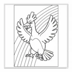 coloriage Ho Oh et l’arc en ciel et dessins