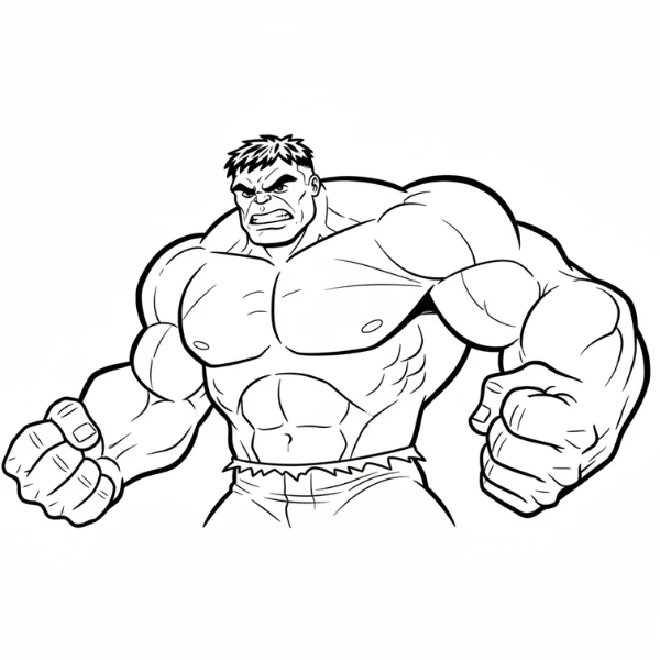 Tranh tô màu Hulk