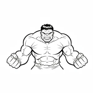 coloriage Hulk pour enfants a imprimer