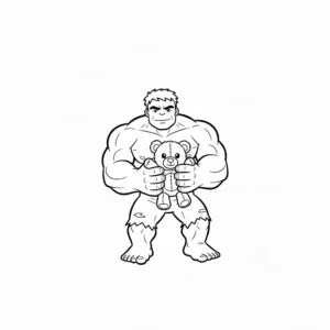 coloriage Hulk à imprimer