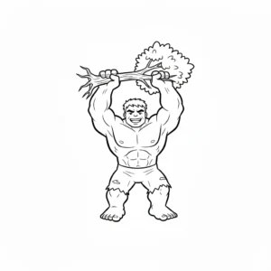 coloriage Hulk pour enfant a imprimer gratuit
