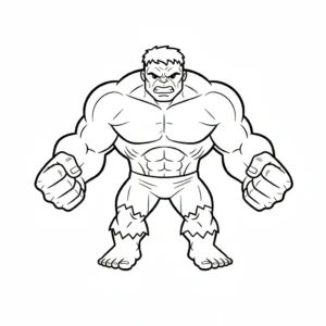 coloriage Hulk pour enfant