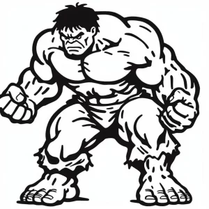coloriage Hulk à imprimer pdf