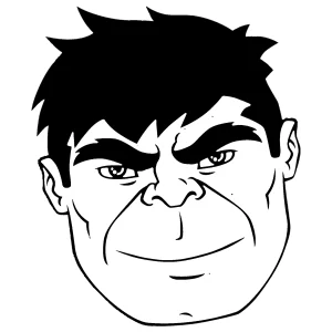 coloriage Hulk à imprimer pour enfant de 7 ans