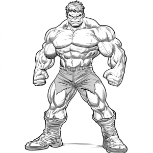 coloriage Hulk à imprimer