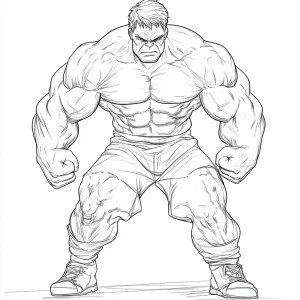 coloriage Hulk à imprimer