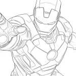 coloriage Iron Man pour enfant de 5 ans