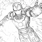 coloriage Iron Man a imprimer