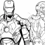 coloriage Iron Man à imprimer pour enfants