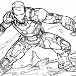 coloriage Iron Man pour enfants à télécharger