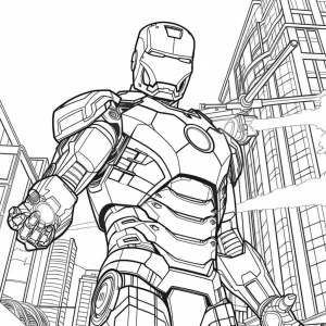 coloriage Iron Man à imprimer gratuit
