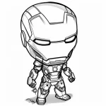 coloriage Iron Man pour enfant de 5 ans