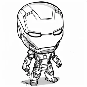 coloriage Iron Man pour enfant de 5 ans