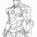 coloriage Iron Man à imprimer pdf gratuit