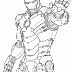 coloriage Iron Man et découpage à imprimer
