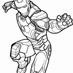 coloriage Iron Man pour enfant de 8 ans