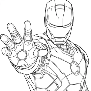 coloriage Iron Man à imprimer gratuit