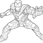 coloriage Iron Man à imprimer gratuit