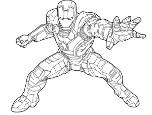 coloriage Iron Man à imprimer gratuit