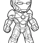 coloriage Iron Man de pour enfants