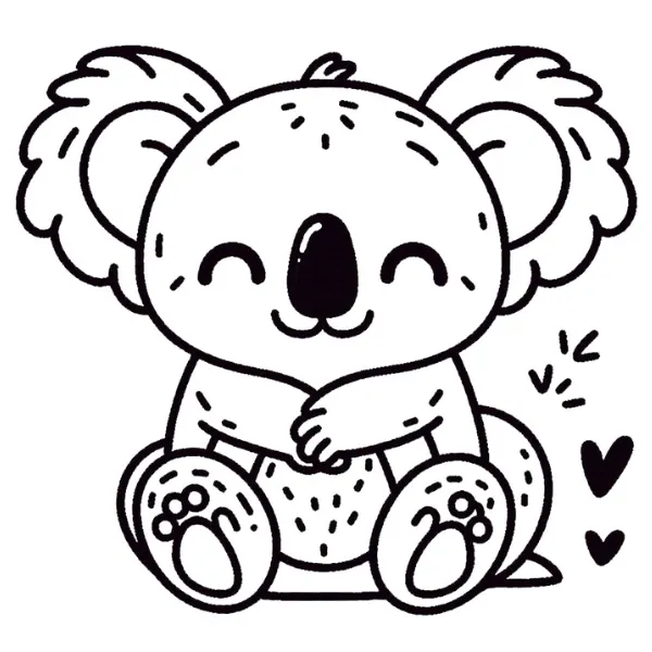 Tranh tô màu Koala