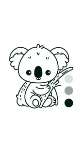 coloriage Koala en ligne