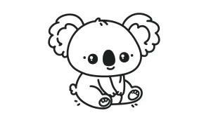 coloriage Koala a imprimer gratuit