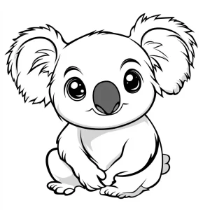 coloriage Koala a dessiner en ligne