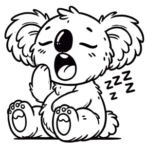 coloriage Koala a imprimer gratuit