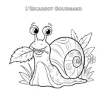coloriage L’Escargot Gourmand à imprimer pour enfants