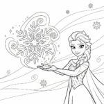 coloriage La Reine Des Neiges update en ligne