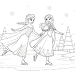 coloriage La Reine Des Neiges update a imprimer