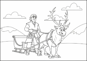 coloriage La Reine Des Neiges update pour enfant de 3 ans