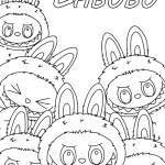 coloriage Labubu a imprimer gratuit