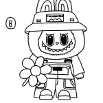 coloriage Labubu a imprimer