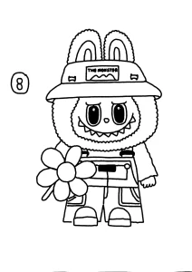 coloriage Labubu a imprimer