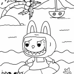 coloriage Labubu pour enfant de 2 ans