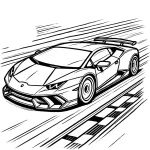coloriage Lamborghini à imprimer pour enfant de 2 ans