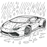coloriage Lamborghini pour enfant de 4 ans
