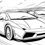 imprimer coloriage Lamborghini