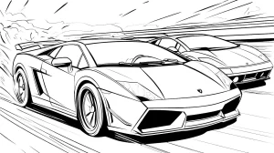 imprimer coloriage Lamborghini
