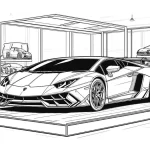 coloriage Lamborghini a dessiner et imprimer