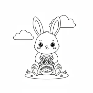 coloriage Lapin pour enfant de 6 ans